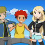 Pokemon - Young Cynthia, Flint, Volkner and Dion