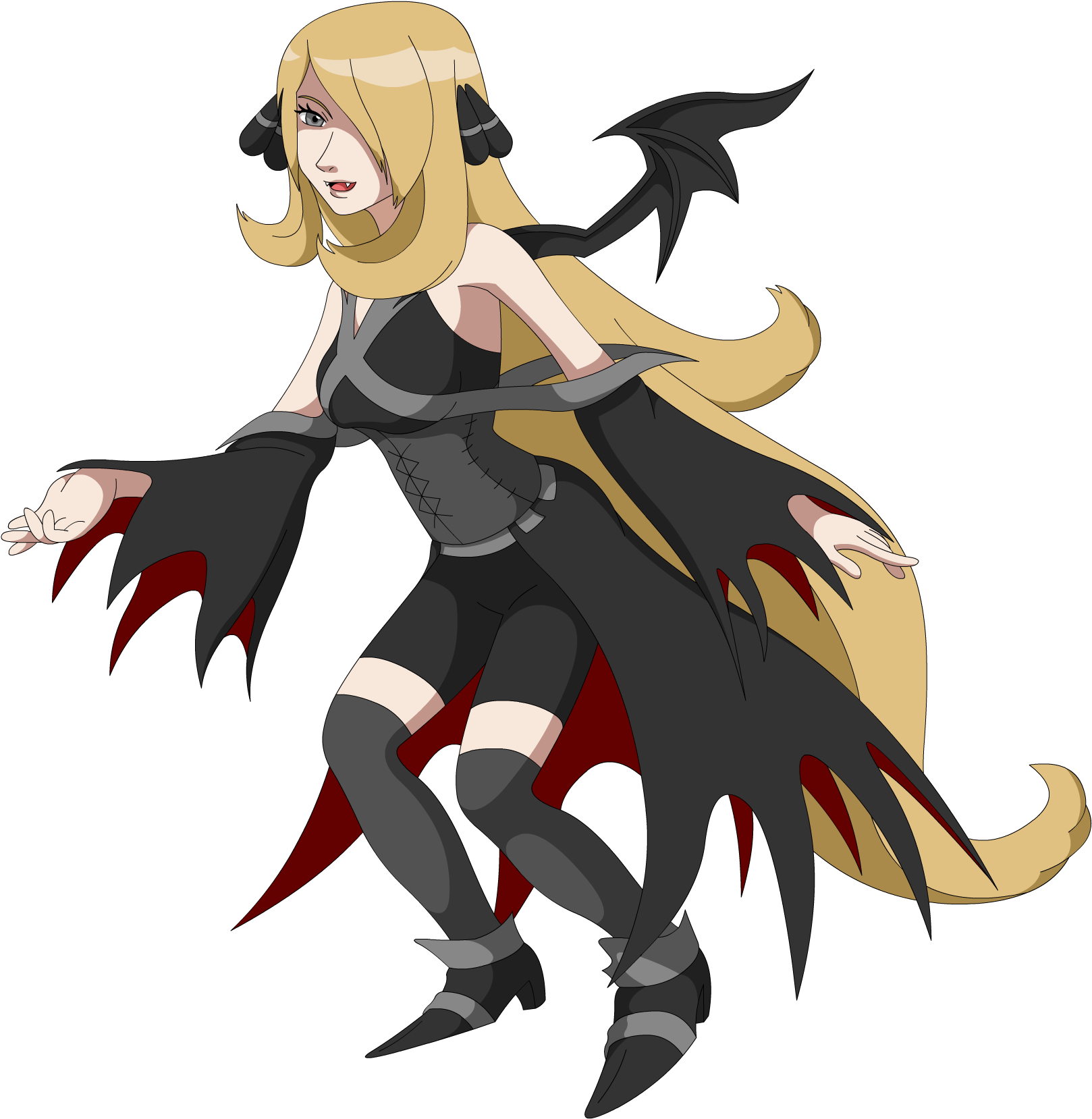 Kingdom Hearts X Pokemon - Cynthia V Form