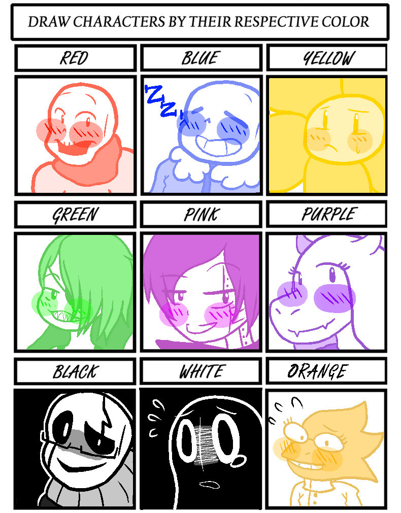 Undertale Characters by MelonyP on DeviantArt