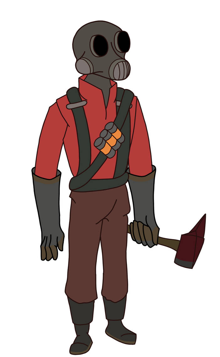 I tried to draw Pyro from tf2 by exofix090 on DeviantArt