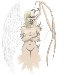 Rough Sketch Demon/Angel