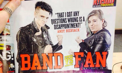 Band vs. Fan: Me and Andy Biersack in Kerrang!