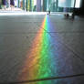 rainbow's reflection