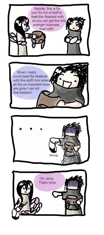 Sasuke takeson Akatsuki comic1