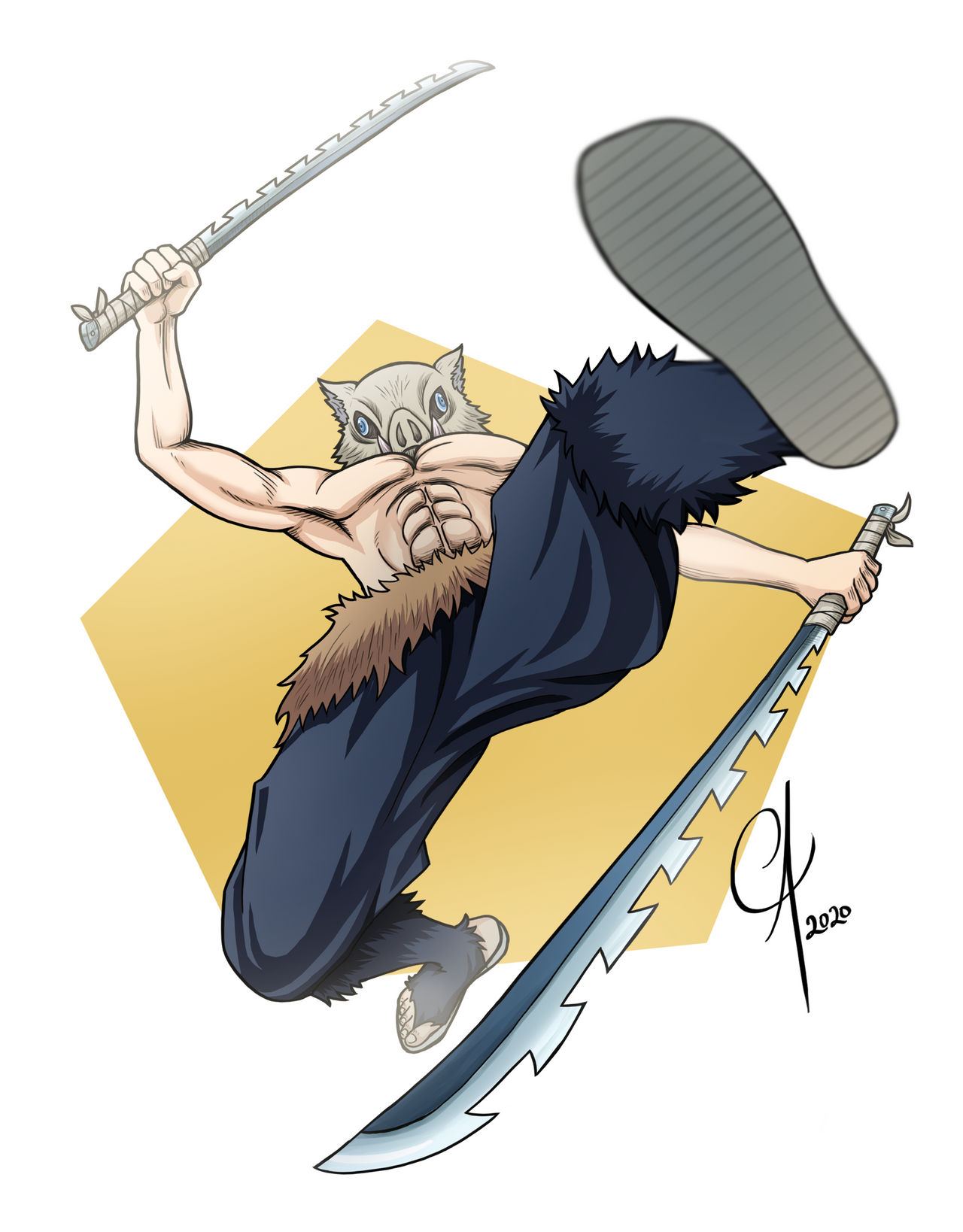 Inosuke Hashibara by CheetArts on DeviantArt