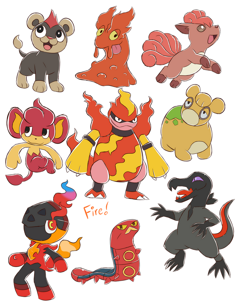 Fire Type Custom Fire Types by Hipplepotamus on DeviantArt