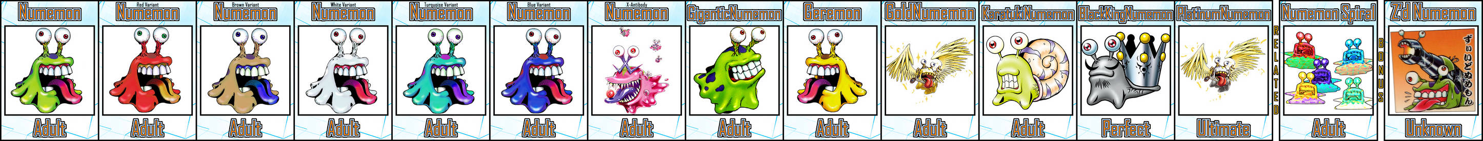 Numemon Variants by Digivolutenary on DeviantArt