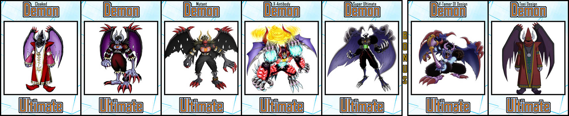 Demon Variants by Digivolutenary on DeviantArt