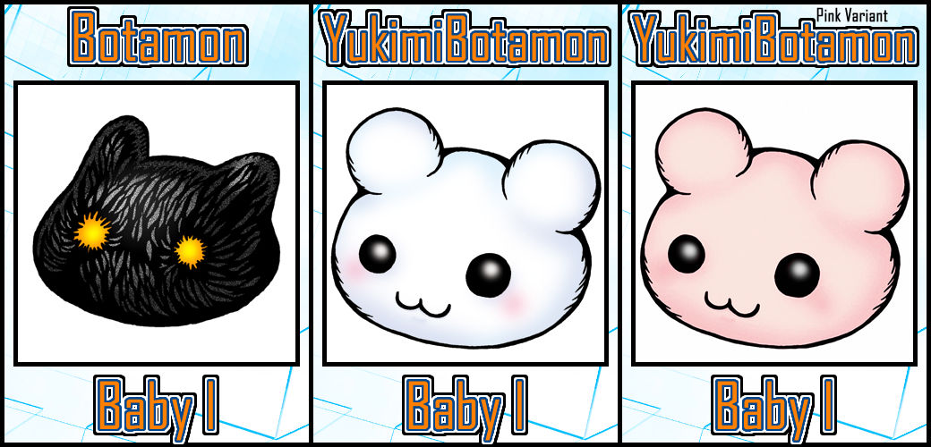 Botamon Variants by Digivolutenary on DeviantArt