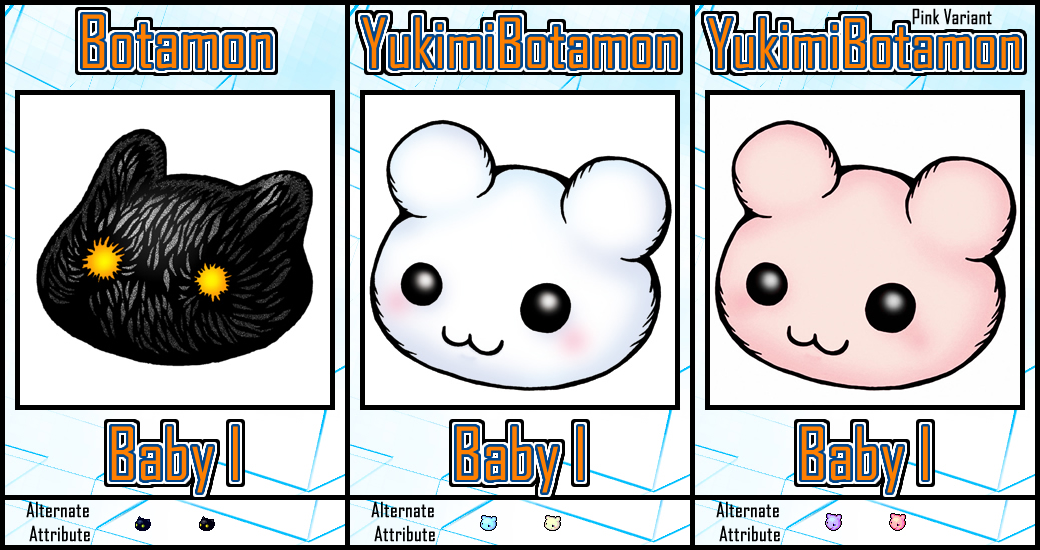 Botamon Variants by Digivolutenary on DeviantArt