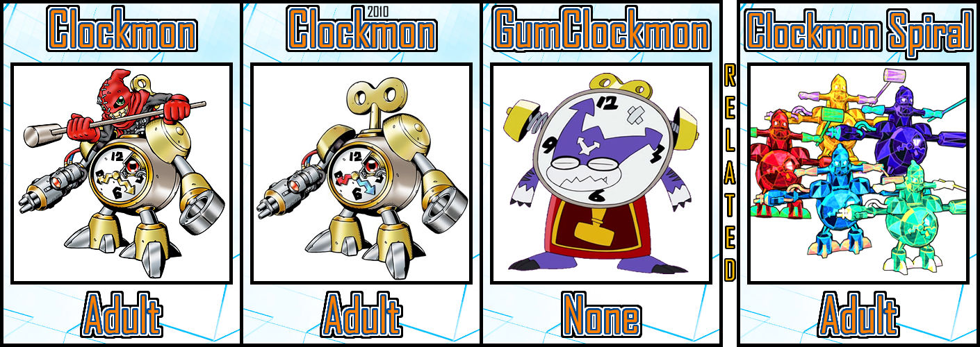 Clockmon Variants by Digivolutenary on DeviantArt