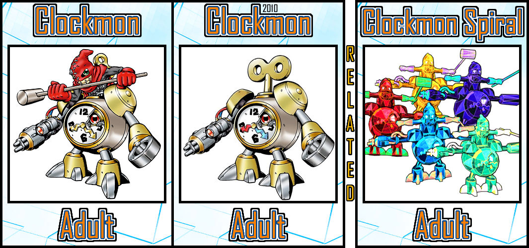 Clockmon Variants by Digivolutenary on DeviantArt