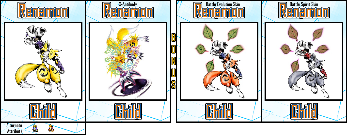 Renamon Variants by Digivolutenary on DeviantArt