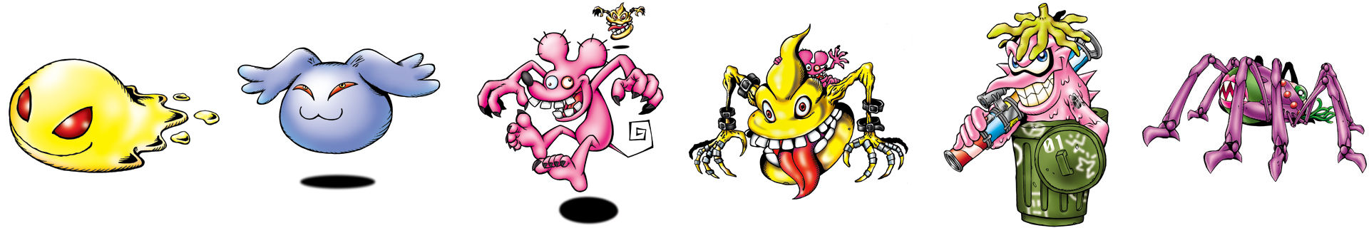 Tyumon (Parasimon) Line by Digivolutenary on DeviantArt