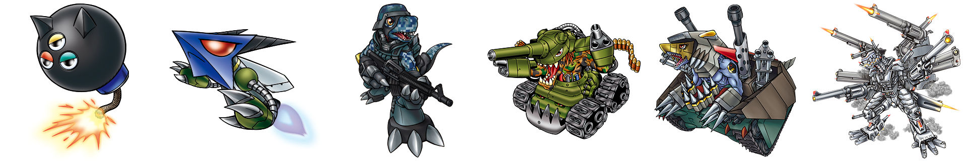 Commandramon (Gundramon) Line by Digivolutenary on DeviantArt