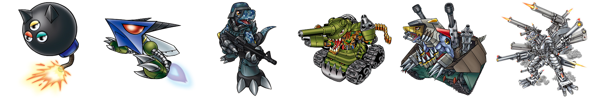 Commandramon (Gundramon) Line by Digivolutenary on DeviantArt