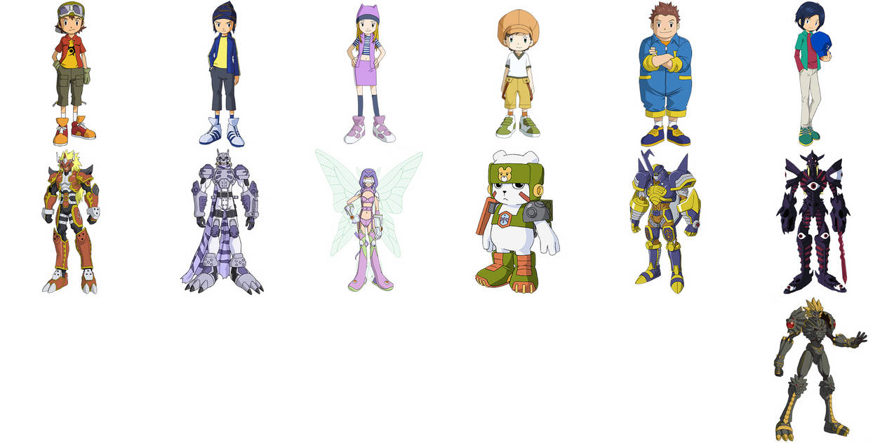 Power Rangers Digimon Frontier Deviantart Digimon Frontier Team by Digivolutenary on DeviantArt