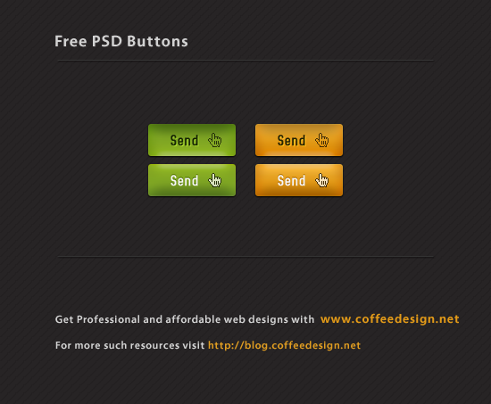 Free PSD Button set