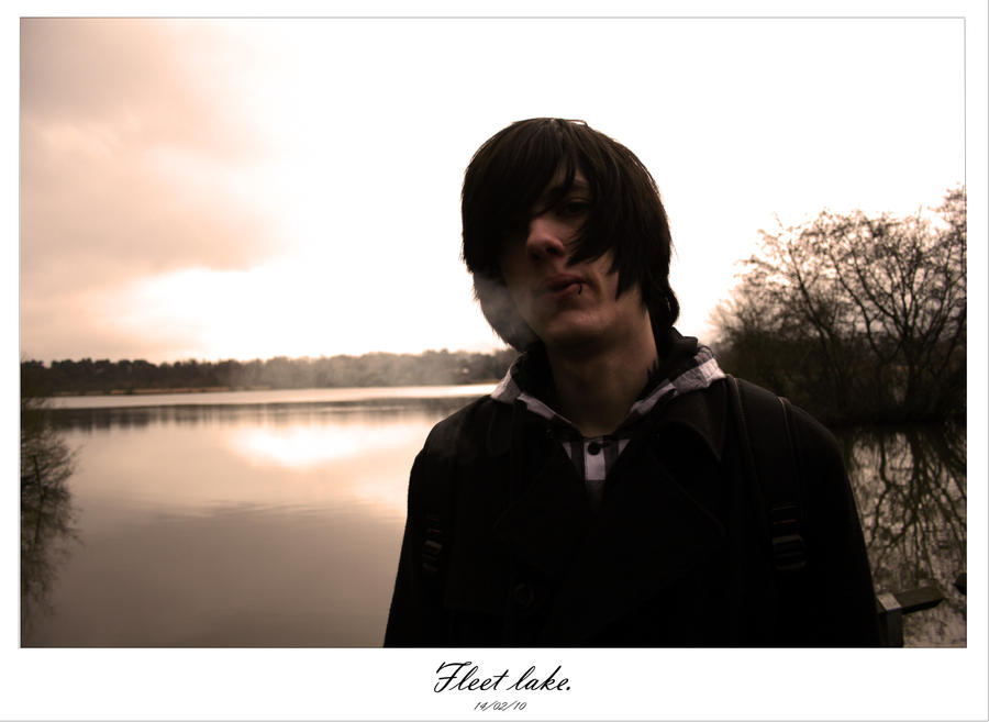 Ciaran at Fleet lake.