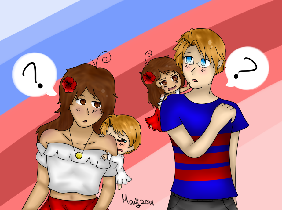 Hetalia Puerto Rico and America (speedpaint)