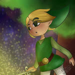 Legend of Zelda Wind Waker Toon Link by MarianaSpaghetti