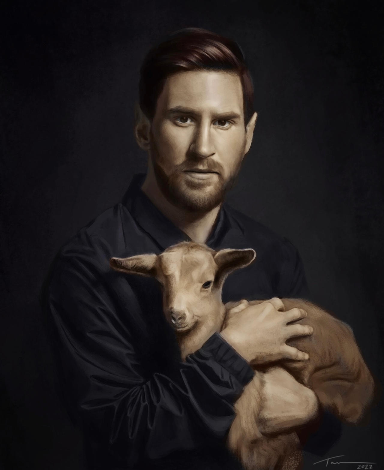 Leo Messi and Goat By Blue Nite On DeviantArt leo-messi-and-goat-by-blue-nite-on-deviantart