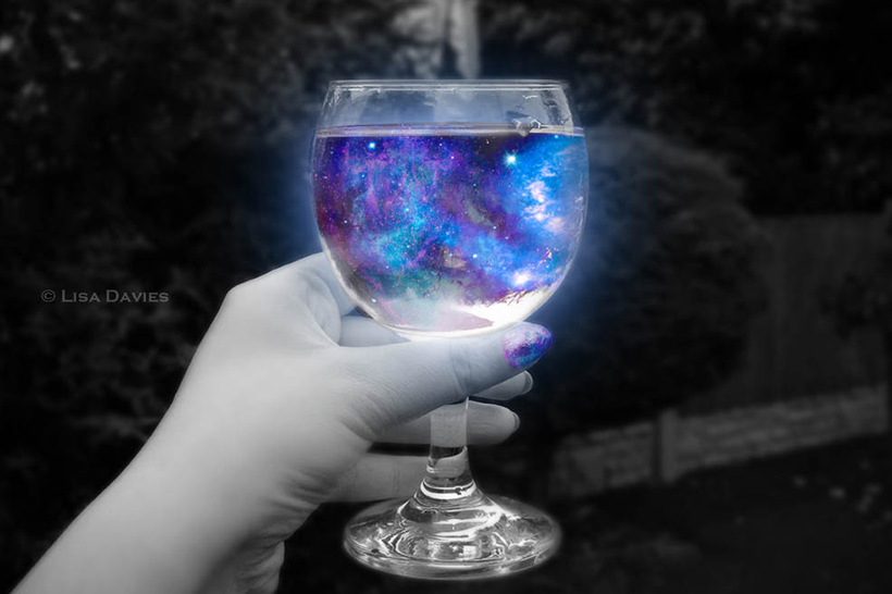 Galaxy in a glass