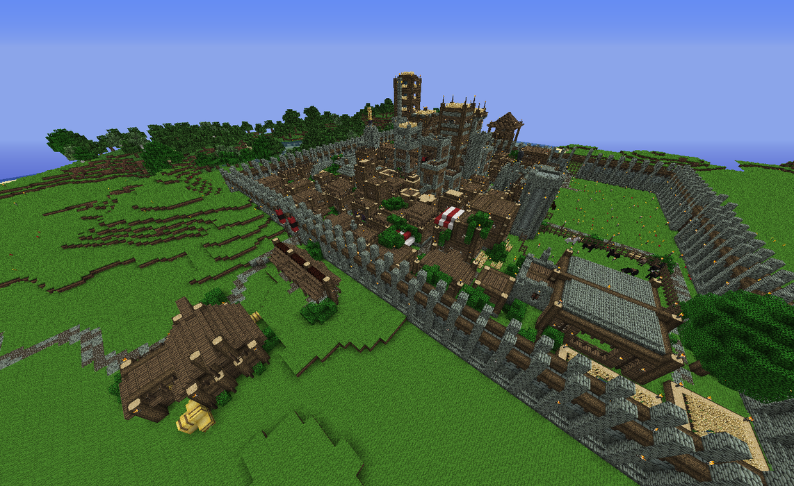 Minecraft Town Layout Deviantart Minecraft Town by Meta52 on DeviantArt