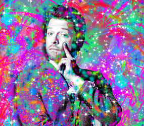 Misha Collins Popart Splatter