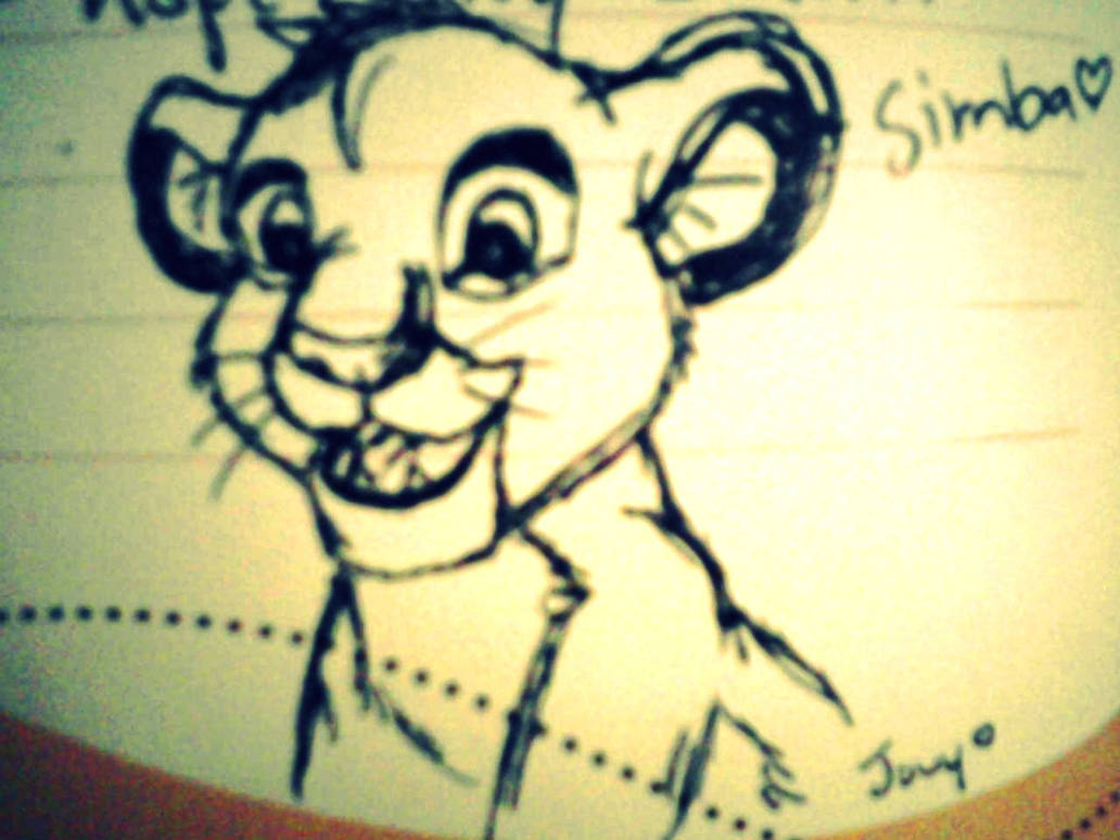 Simba sketch by ElectricJocy on DeviantArt