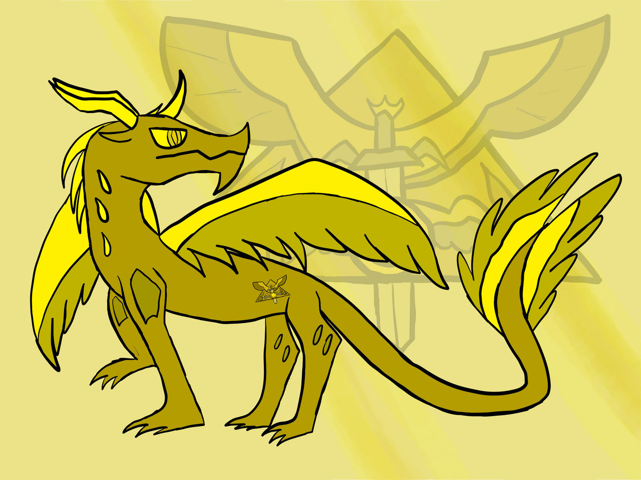 Golden Dragon by LunarNightDragon on DeviantArt