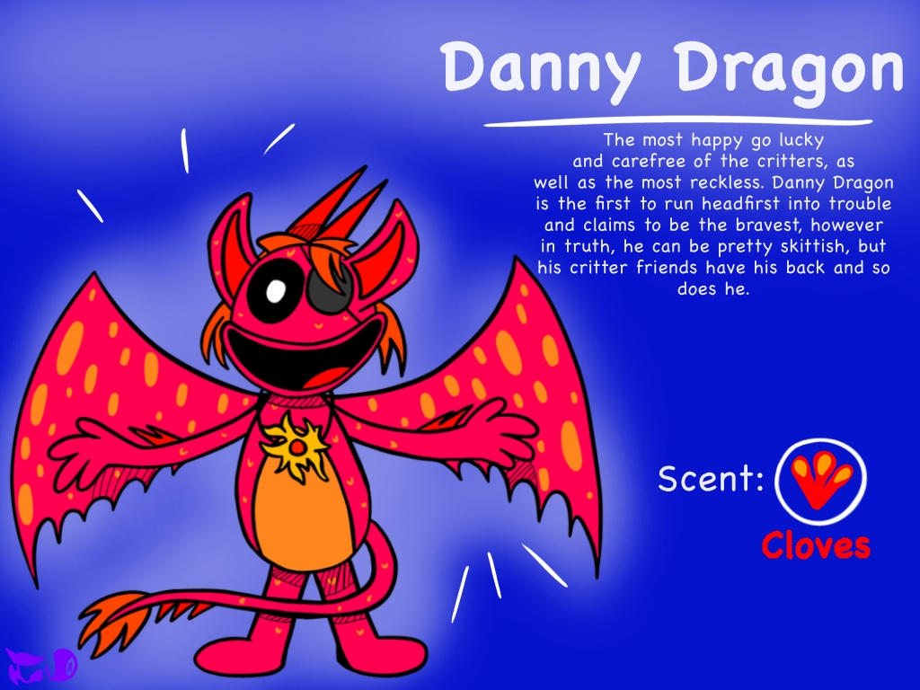 Danny Dragon Danny Dragon |Smiling Critters OC| by LunarNightDragon on DeviantArt