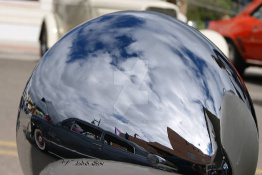 reflection at the car show