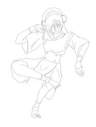 Toph Beifong lineart