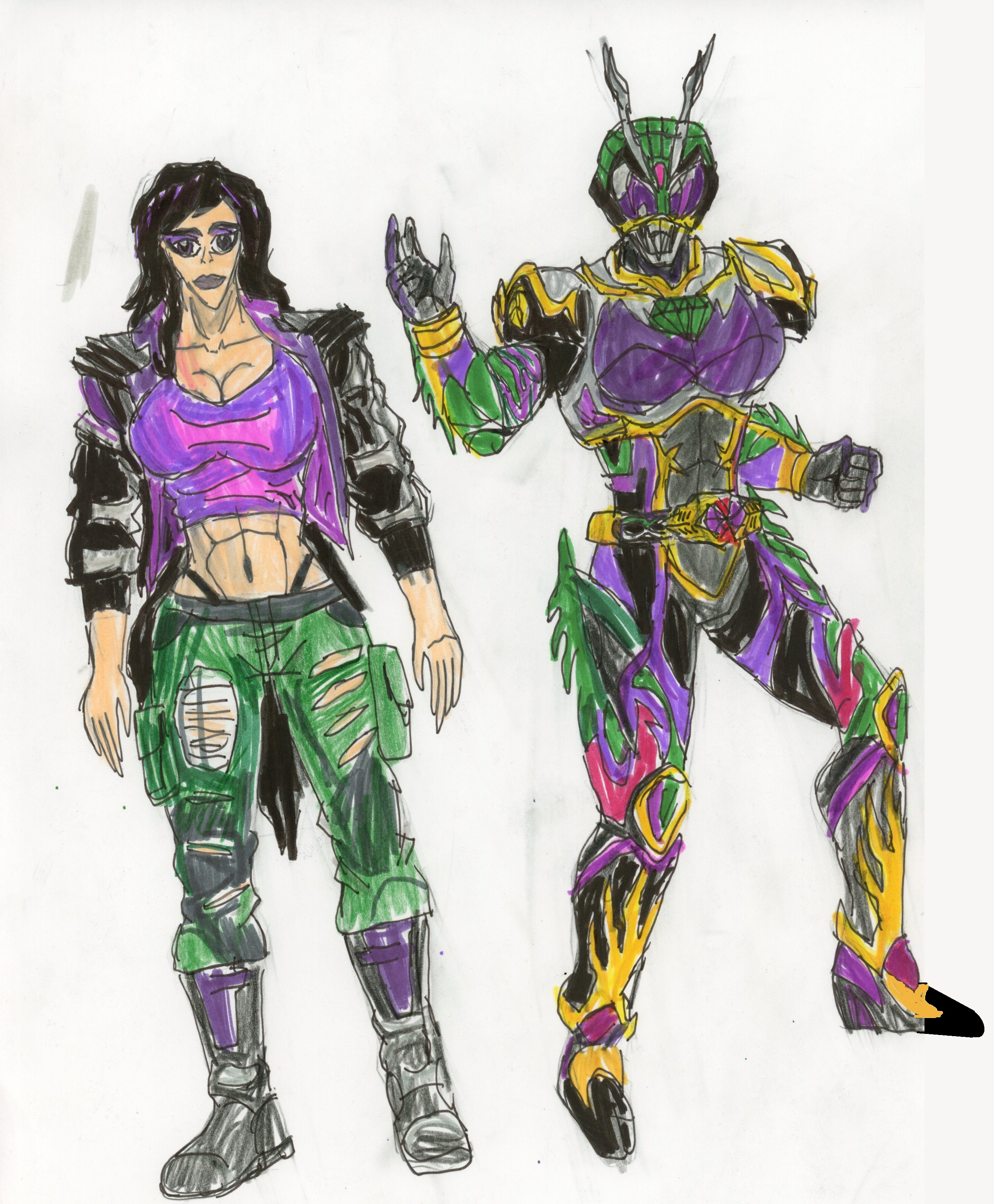 Sam Rider Animation Drawing Kamen Rider Hela/Sam Manson! by WolfKnight30 on DeviantArt