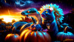 Halloween Cuties Family Rats and Snake 1572