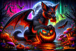 Halloween Cutie Hybrid Lava WolfBat and Death Moth