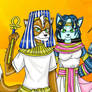 Fox Mcloud and Krystal pharaohs