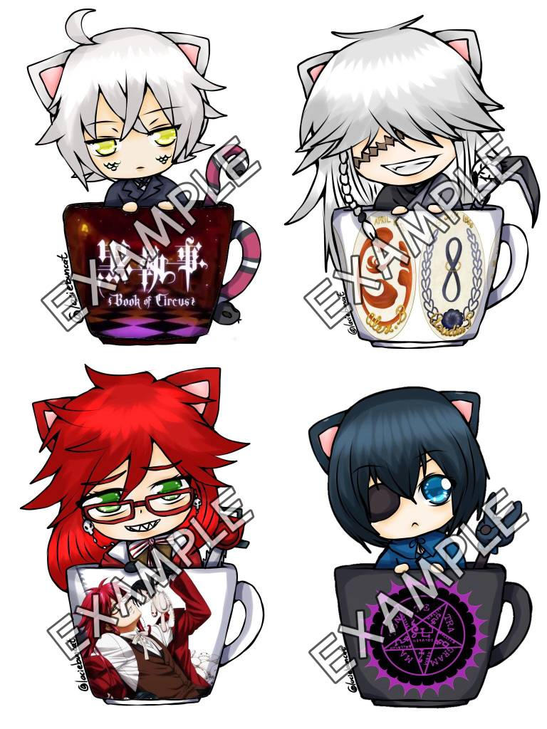 Black Butler New Stickers by Lacie-BunCat on DeviantArt
