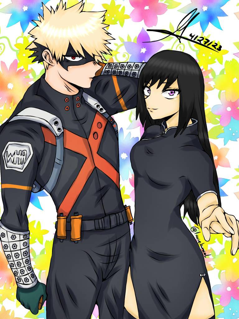 Bakugo and fan girl by Lacie-BunCat on DeviantArt