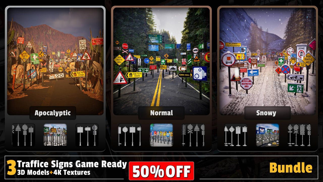 2700 Traffic Signs Bundle