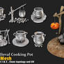 15 Medieval Cooking Pot Base Meshes