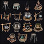 15 Medieval Cooking Pot Game-Ready Pack