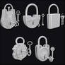 10 Lock and Key Base Mesh