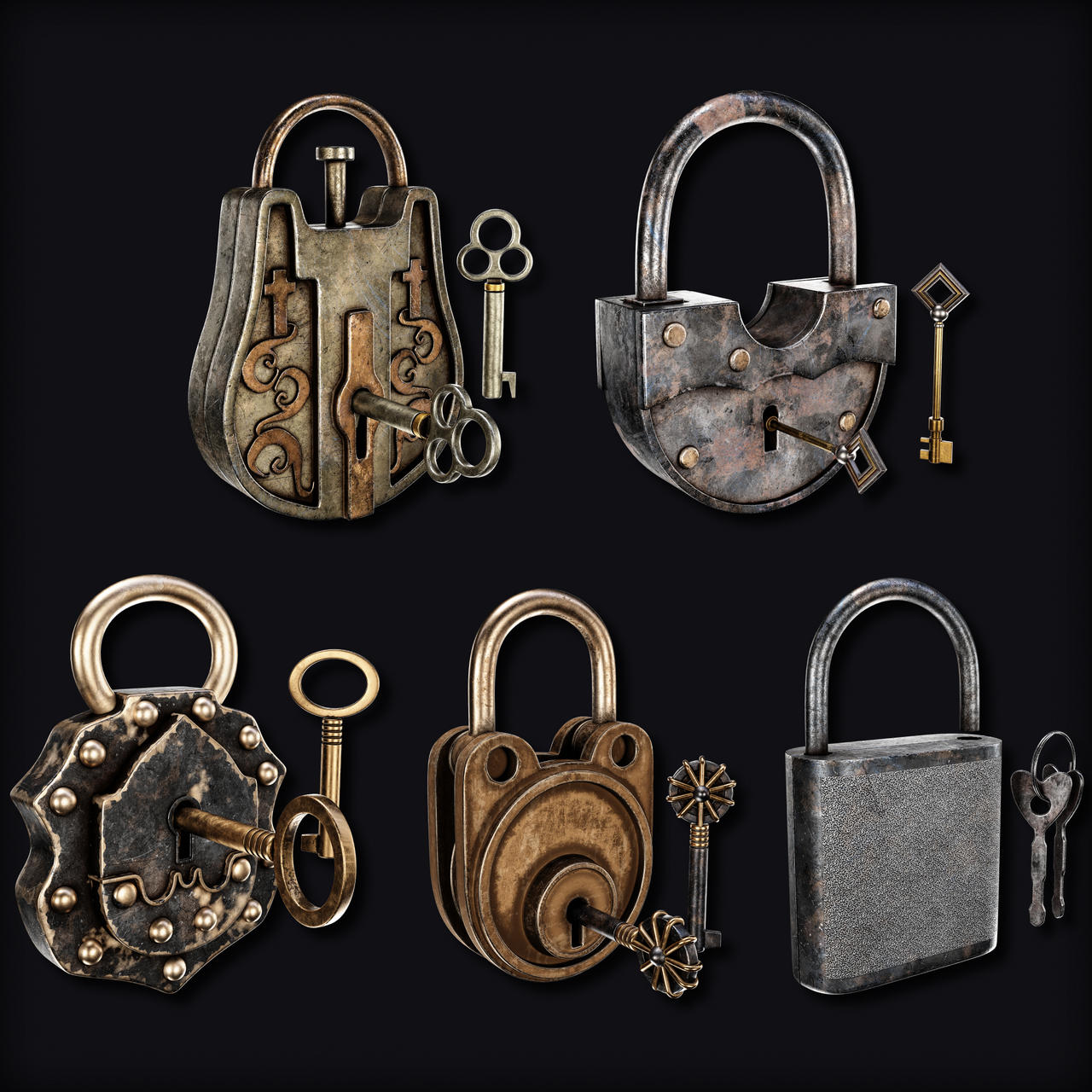 10 Lock and Key Game Ready