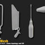 29 Medieval Tools Base Mesh Bundle