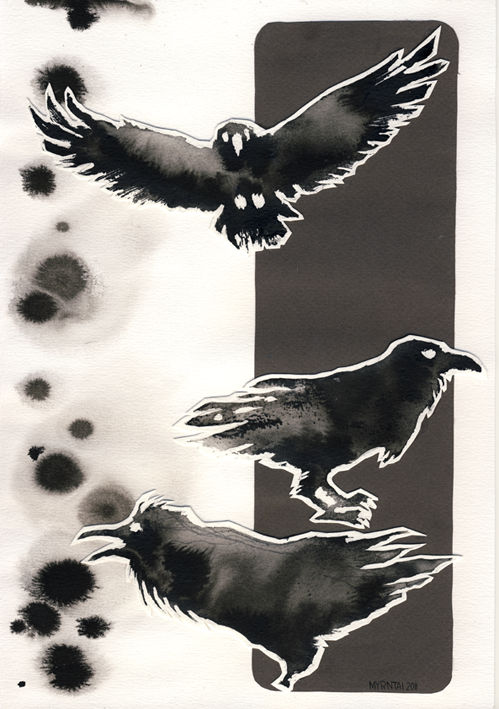Ink Raven Ink Ravens by Myrntai on DeviantArt