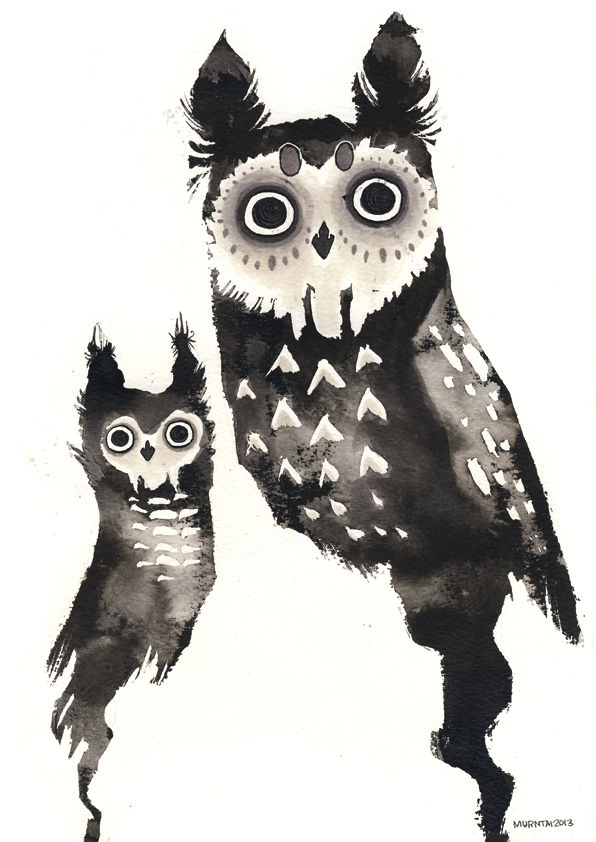 Ink owls