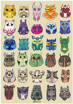 Flock of Owls III