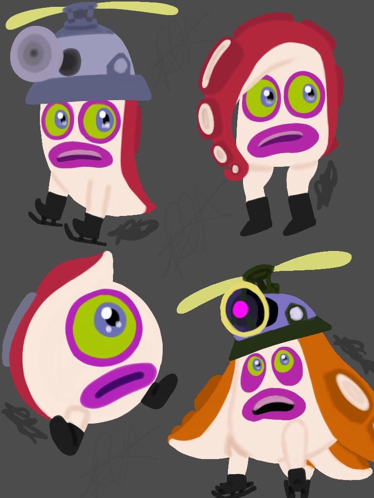 Octo enemies by rainbowlilyartist on DeviantArt